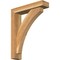 Ekena Millwork Thorton Block Rough Sawn Bracket w/ Offset Brace, Western Red Cedar, 4"W x 16"D x 20"H BKT0402X16X20THR05RWR - alternate 1